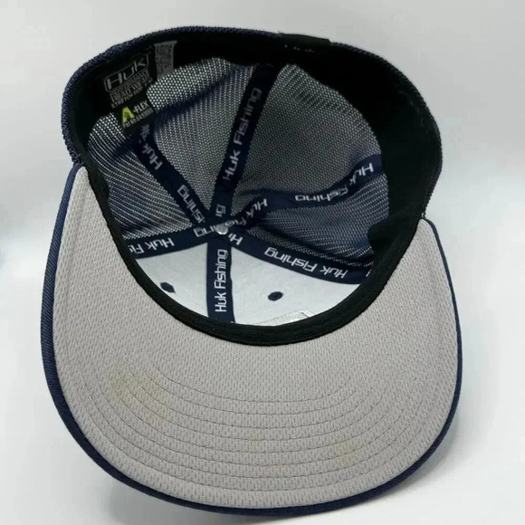 Huk Performance Fishing‎ Classic Logo Stretch back Trucker Hat Mens Sargasso Sea - Picture 12 of 12